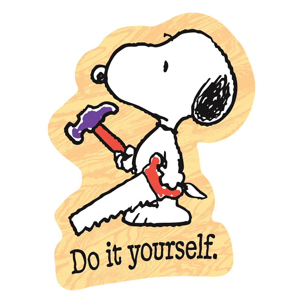 Apply Stickers - DIY Snoopy - Die-Cut Sticker (Home Improvement)