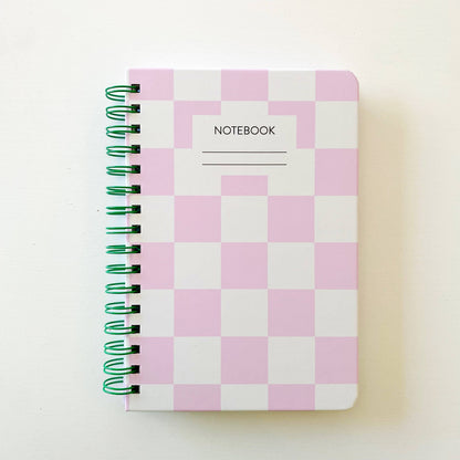 The Paper + Craft Pantry - Pink Checkered Multi-Paper Notebook