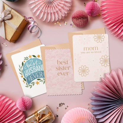 Willow & Ivy Press - Best Sister Ever Pastel Pink Floral  Birthday Card