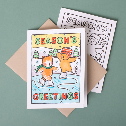 Bobbie Goods - Season's Greetings Coloring card