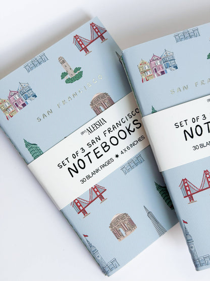 By Aleisha - San Francisco Landmark Notebooks (Set of 3)