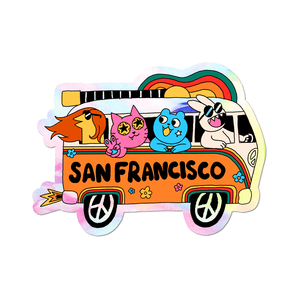 Apply Stickers - We <3 San Francisco - Die-Cut Sticker