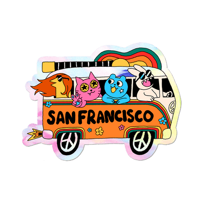 Apply Stickers - We <3 San Francisco - Die-Cut Sticker
