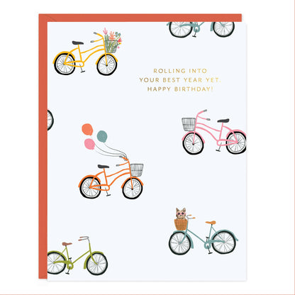 Ramona & Ruth - Bike Birthday Greeting Card