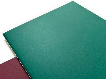 Studio Portmanteau - B5 Large Saddle Stitch  Blank Notebooks: Kraft
