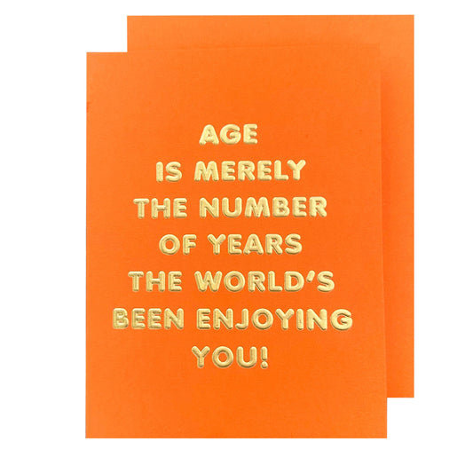 The Social Type - Age is a Number Birthday Card