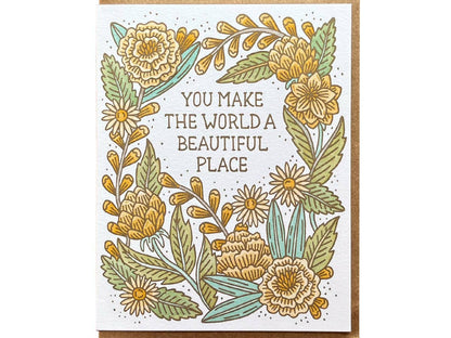 Noteworthy Paper & Press - Beautiful World Card