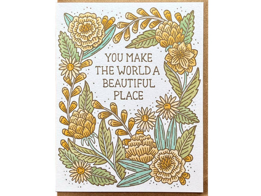 Noteworthy Paper & Press - Beautiful World Card