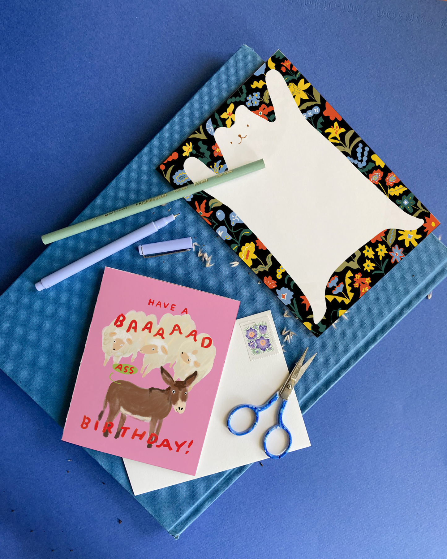 Karen Schipper - Baaad Ass Birthday – Funny and Snarky Donkey Birthday Card