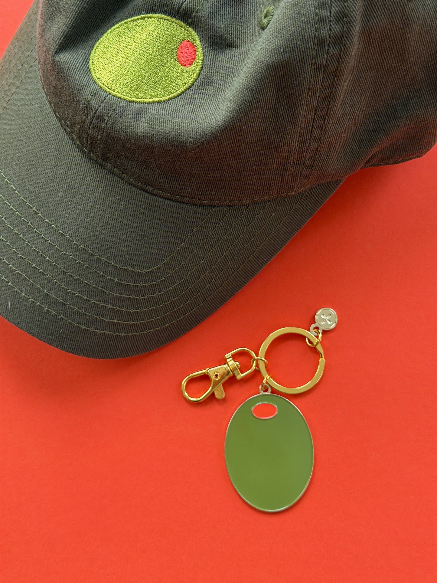 Mel Andrel - Olive Enamel Keychain & Bag Charm