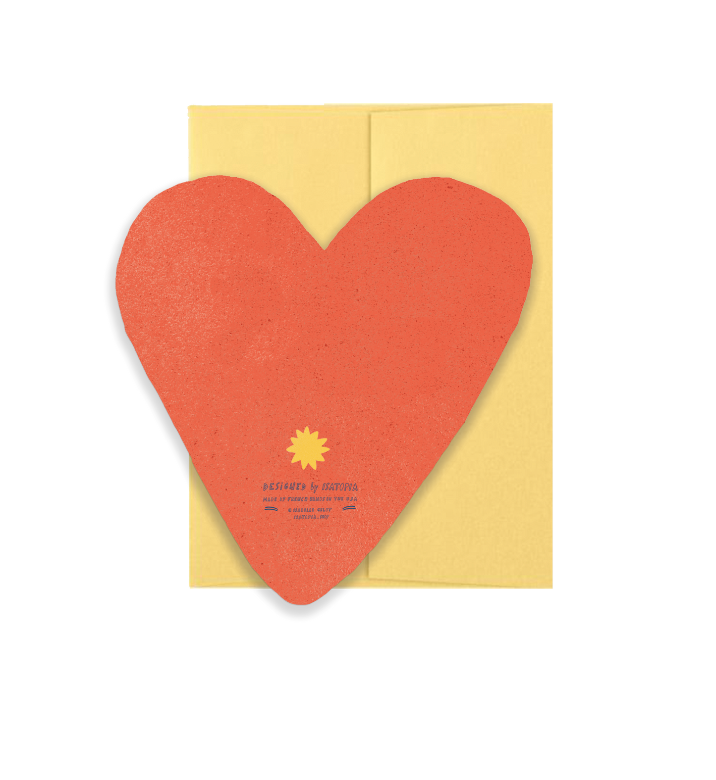 Isatopia - Heart Blink Gold - Die Cut Card