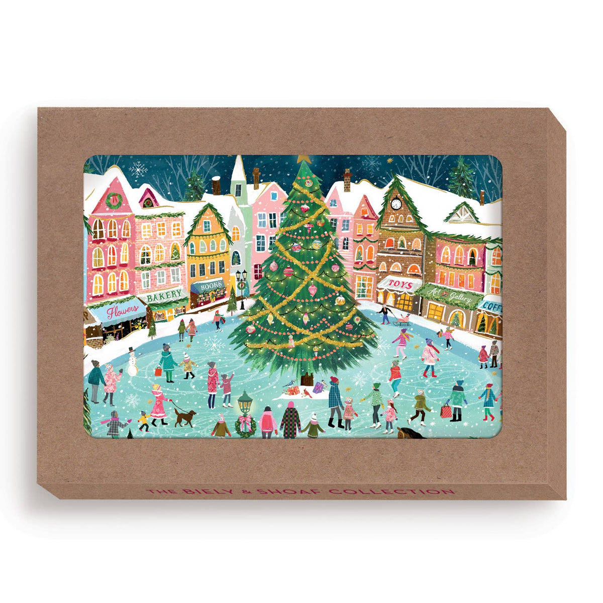 Biely & Shoaf - Christmas Town Boxed Holiday Cards - Set of 10