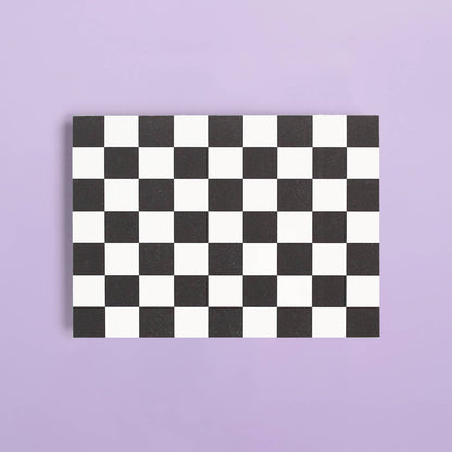 Shorthand Press - Checker Black Pattern Letterpress Card Box Set