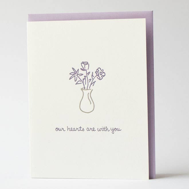 Albertine Press - Our Hearts Are With You Greeting Card