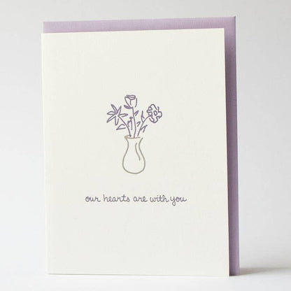 Albertine Press - Our Hearts Are With You Greeting Card