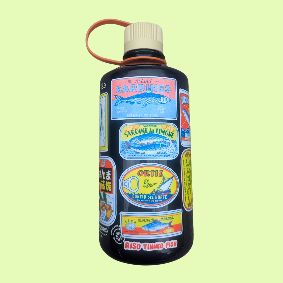 Christina Hu - Tinned Fish Riso Sticker Sheet | 5"x7"