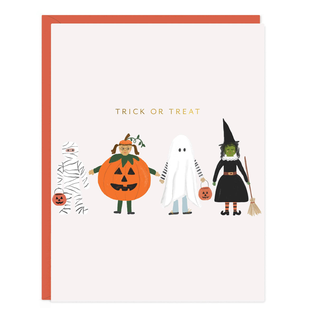 Ramona & Ruth - Trick Or Treaters Halloween Greeting Card