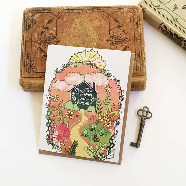M37 Postscript Card Cynla - Congrats House Card - New Home card, moving card – post.script.