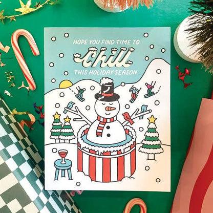 The Social Type - Chill Holiday Card: Single Card