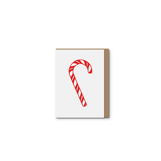 Sweet Bippy Press - Mini Candy Cane Greeting Card