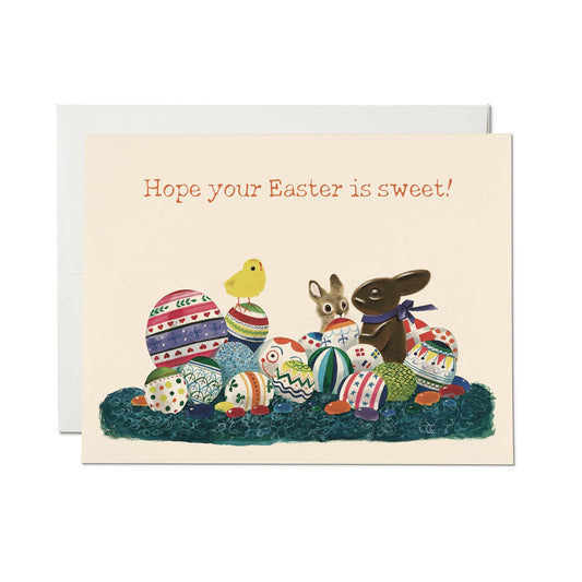 Red Cap Cards - Richard Scarry Sweet Easter greeting card: Single