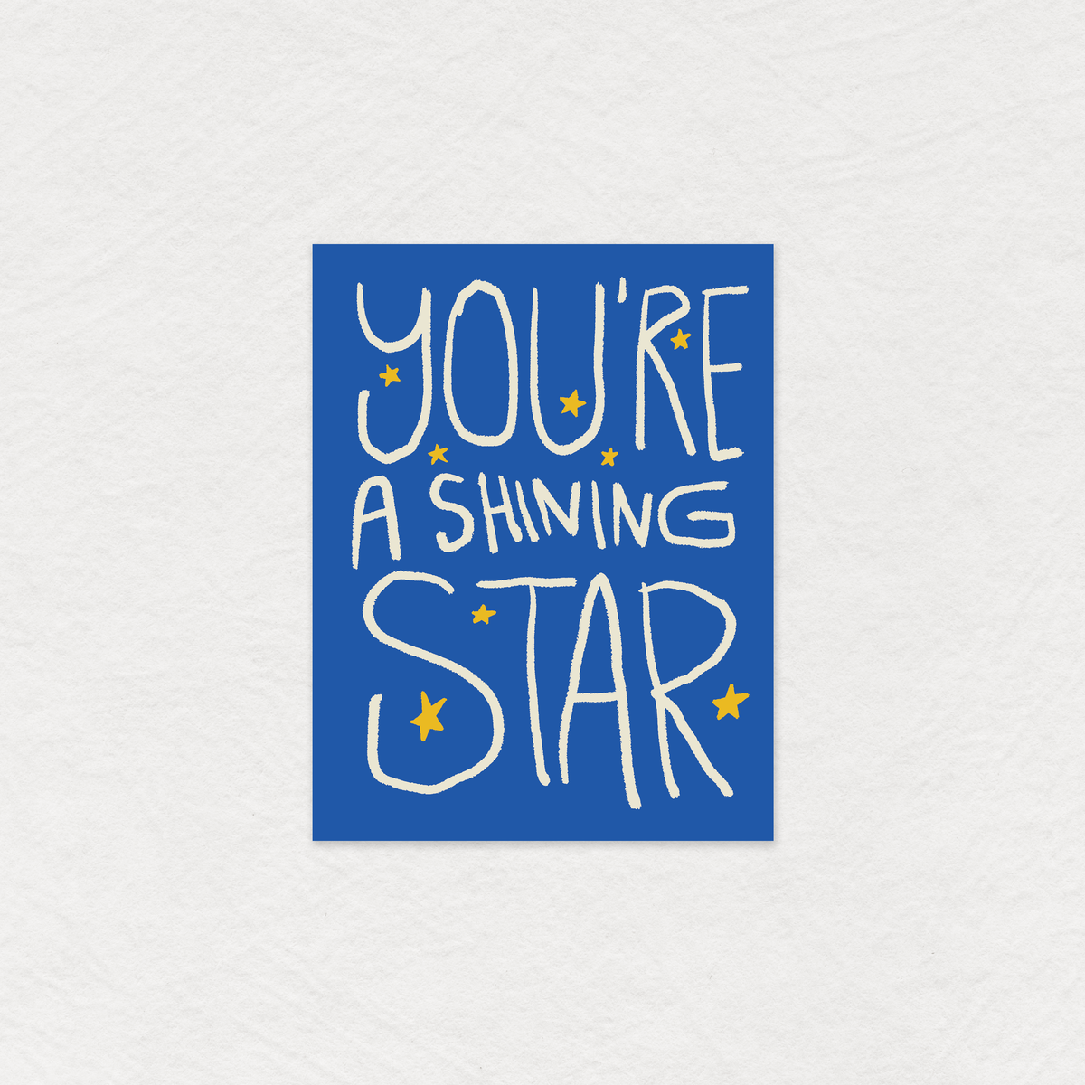 Gab Art & Design - You're a shining star - greeting card