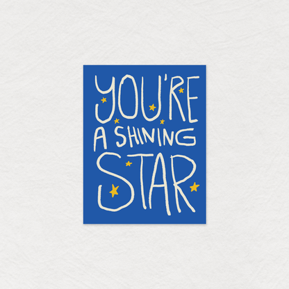 Gab Art & Design - You're a shining star - greeting card
