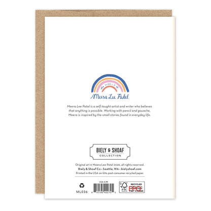 Biely & Shoaf - Rainbow Cake Candles Birthday Card