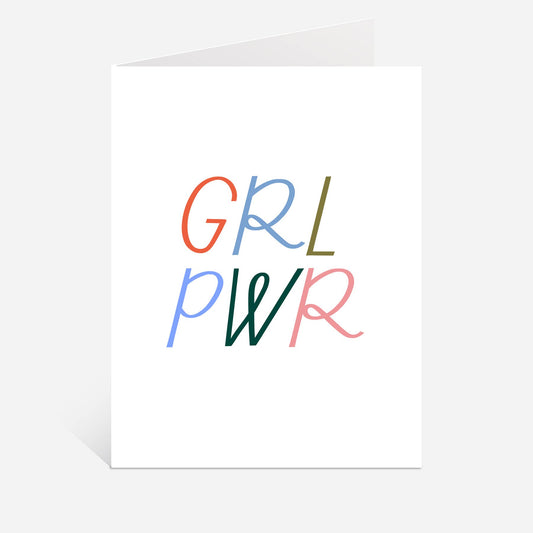 Just Follow Your Art - Girl Power Card | Encouraging Cards, GRL PWR, Gifts For Her