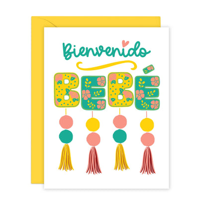Lucy Loves Paper - Bienvenido Bebé | New Baby Card in Spanish