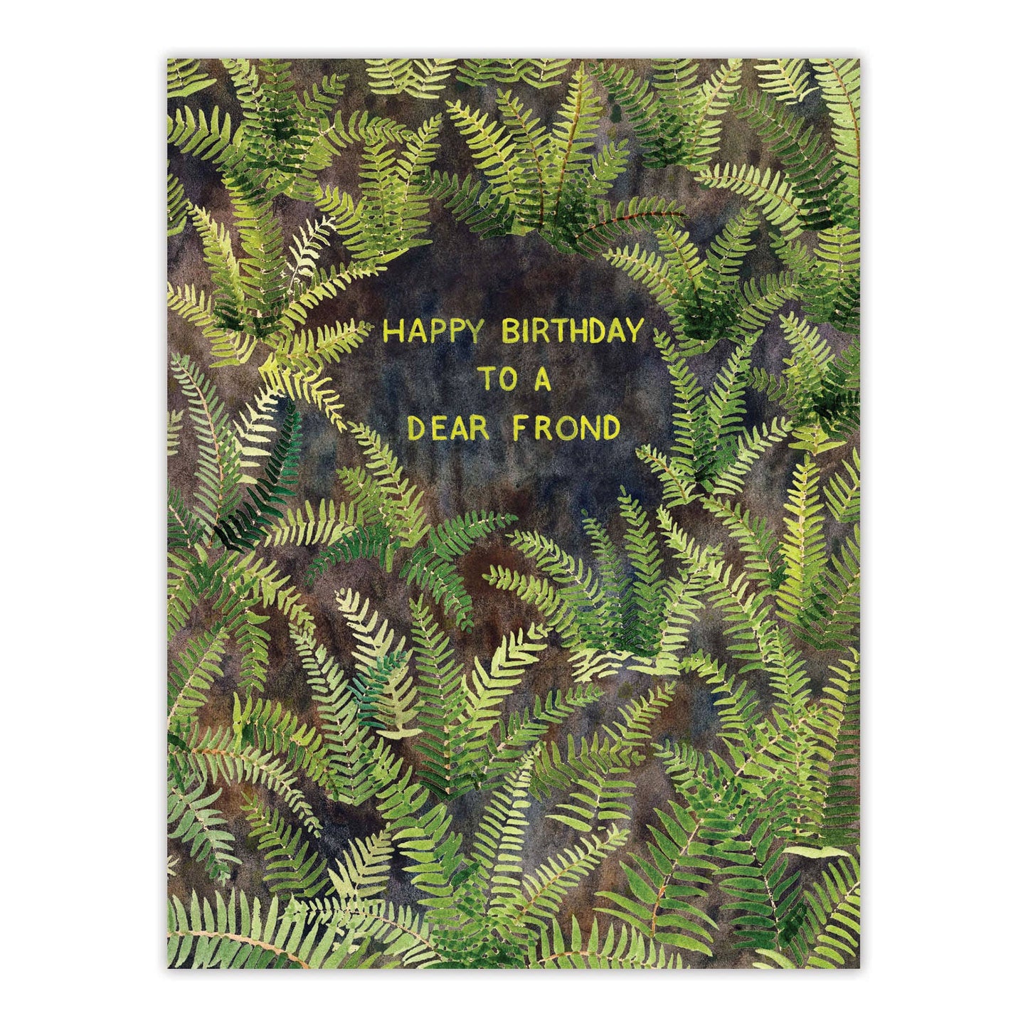 Yardia - Happy Birthday To A Dear Frond - Punny Ferns Birthday Card