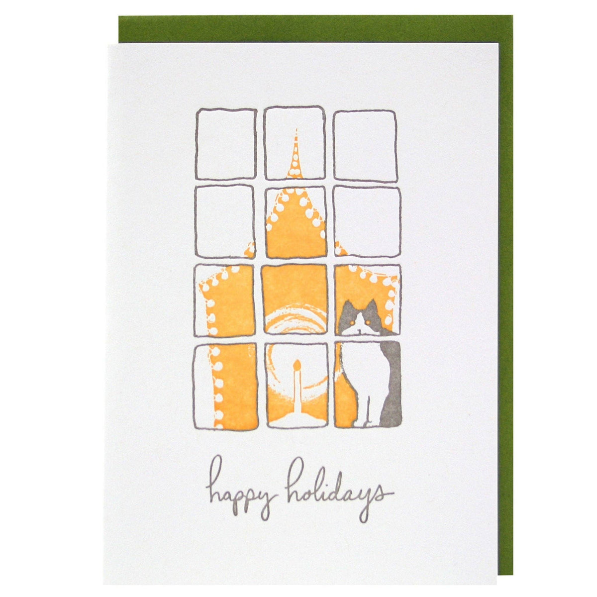 Smudge Ink - Small Town Window Holiday Card Set