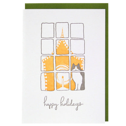 Smudge Ink - Small Town Window Holiday Card Set