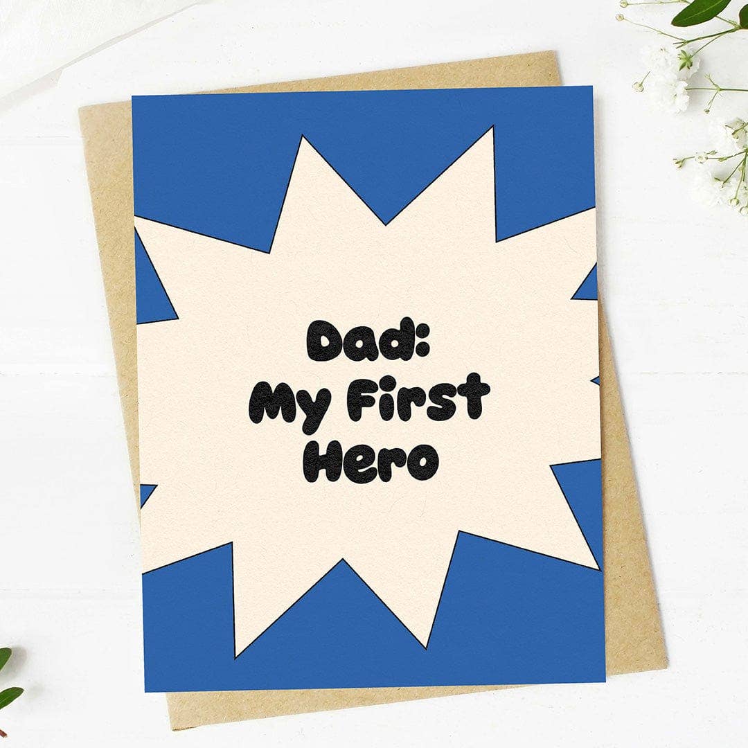 Big Moods - "Dad: My first hero" Father's Day Card