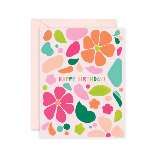 Isabella MG - Colorful Blob Birthday Card