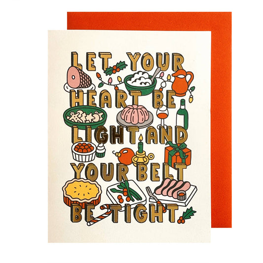 The Social Type - Heart Be Light Holiday Card: Single Card