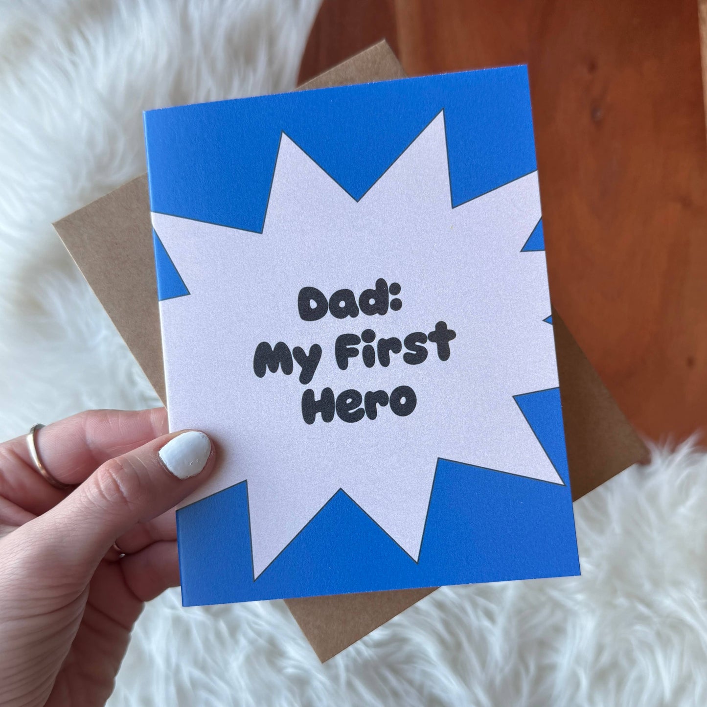 Big Moods - "Dad: My first hero" Father's Day Card