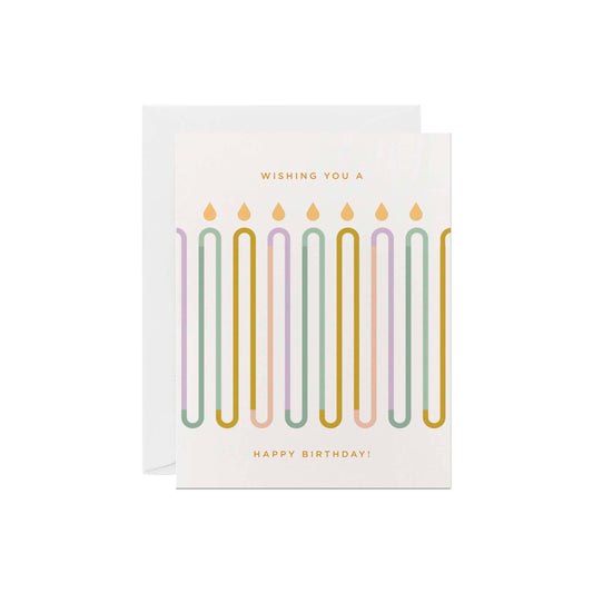 Line & Kind Paper - Birthday - Wavy Candles