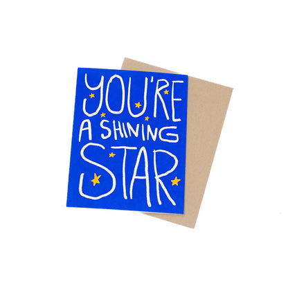 Gab Art & Design - You're a shining star - greeting card