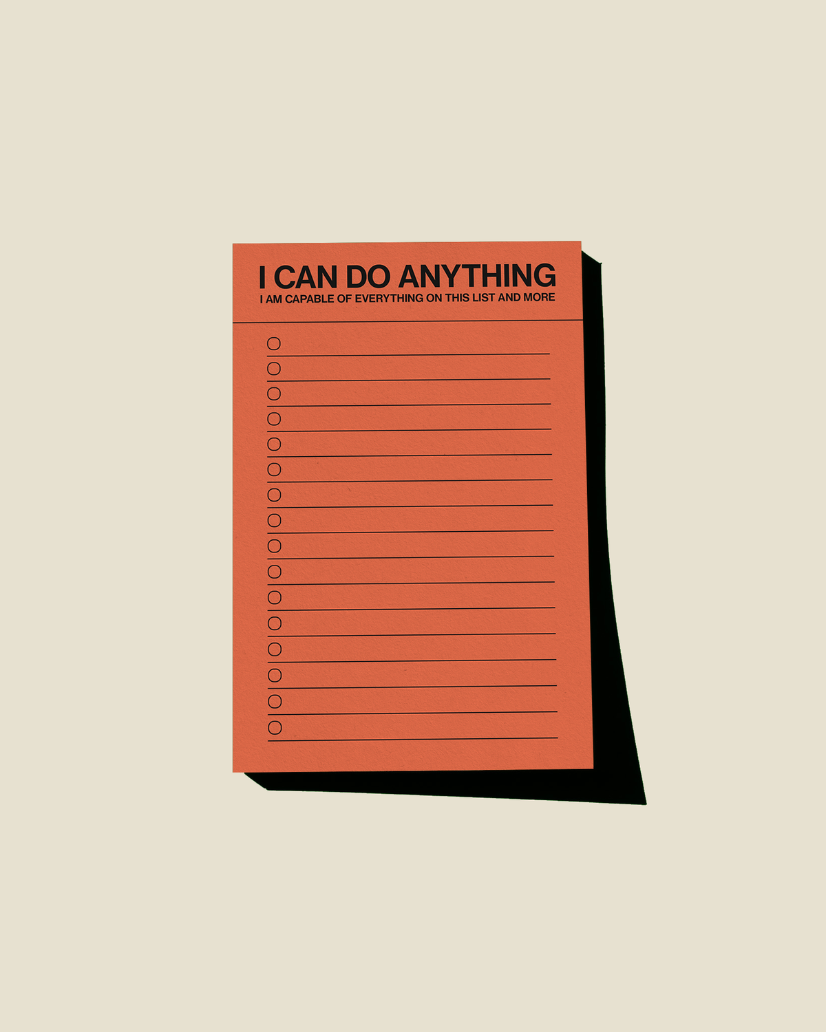 Gab Art & Design - I can do anything - list notepad