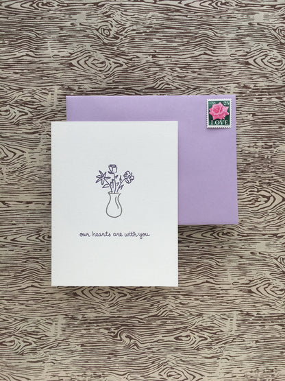 Albertine Press - Our Hearts Are With You Greeting Card