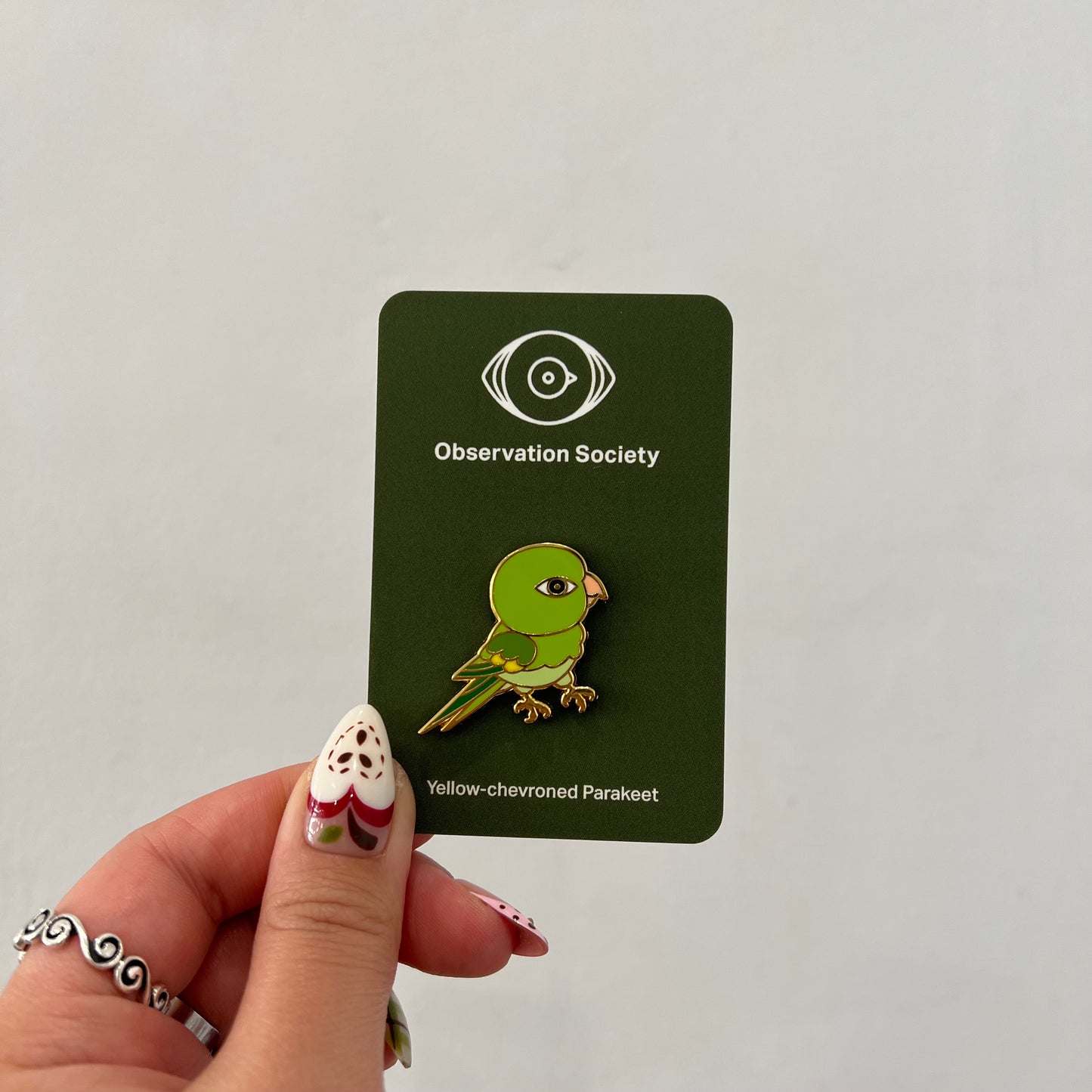 Observation Society - Yellow Chevroned Parakeet - Pin