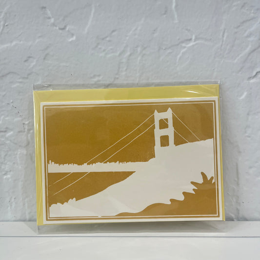 Anne Breedlove - GG Bridge Card - A6- Gold (Inverse)