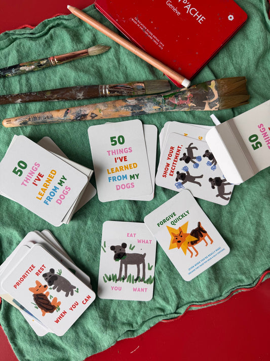 50 Things I've Learned From My Dog Cards by Andrea Cáceres