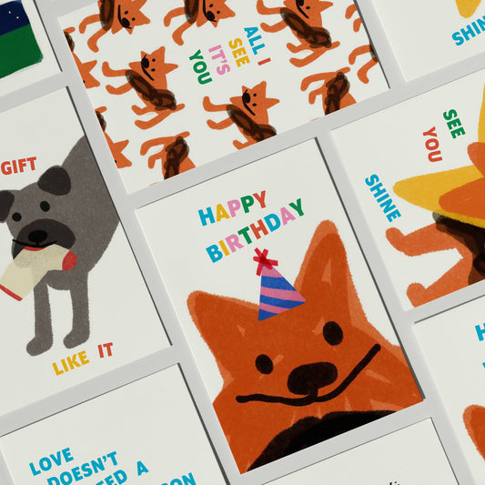 "Happy Birthday" Greeting Card by Andrea Cáceres