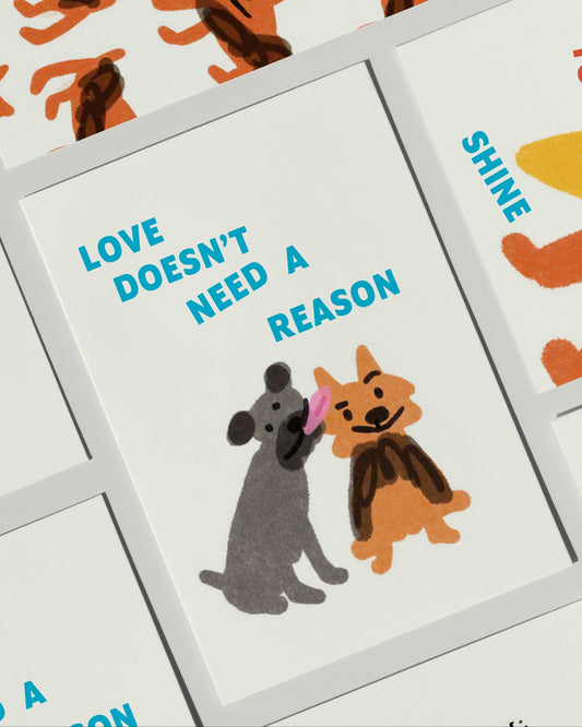 "A Reason To Love" Greeting Card by Andrea Cáceres