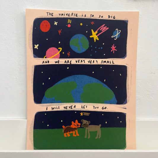 I Will Never Let You Go - Art Print by Andrea Cáceres