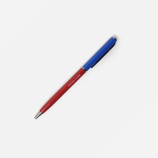 Papier Tigre - Ballpoint Pen - Blue/Brick - Black Ink