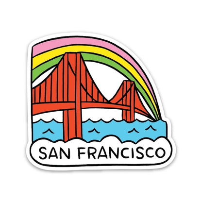 THE FOUND - San Francisco Golden Gate Bridge Die Cut Sticker