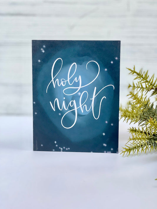 Holy Night Greeting Card